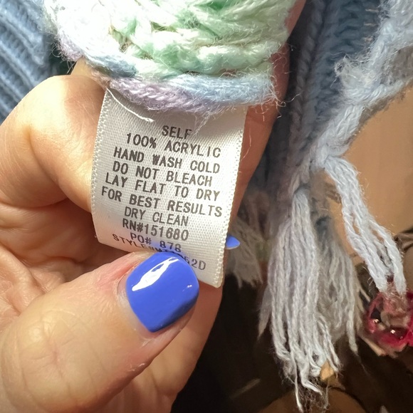 Storia Pink and Purple Knit Sweater - Picture 4 of 6